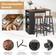 Köksbord Med 2 Pallar Bistrobord Set Barbord 49x91.5cm