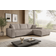 Fursell L-Form Ecksofa Nelly Cappucino Sofa 270cm 3-Sitzer