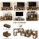 Homcom Free Combination Rustic Brown TV Bench 180x44cm