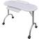 vidaXL Folding Manicure Table with Wheels Black Table