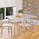 Casaria Compact Modern Set da Pranzo 70x110cm 5pcs