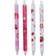 Shein Random Cute Sweet Strawberry Click Gel Pen Black Student Prize Gift 4pcs Back To School