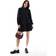 New Look Long Sleeve Crinkle Mini Dress - Black