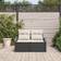 vidaXL 2-Personers Have Med Opbevaring Puder 124 x 62 x 69 cm Sofa