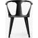 &Tradition In Between SK1 Black Lacquered Oak Kitchen Chair 77cm