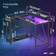 Bestier L-Shaped Gaming Desk RGB - Carbon Fiber, 820x1065x915mm