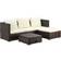 OutSunny 860-091V70BN - Brown Outdoor Lounge Set, 1 Table incl. 2 Sofas