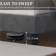 Yaheetech Upholstered Bed Frame with with Diamond Dark Grey 141x195cm