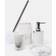 OHS 4-Piece Marble Ribbed Bathroom Accessories Set