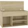 vidaXL Engineered Wood Bench Sonoma Oak Shoe Rack 80x45cm