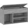 vidaXL Engineered Wood Bench Grey Sonoma Shoe Rack 80x45cm