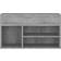 vidaXL Engineered Wood Bench Grey Sonoma Shoe Rack 80x45cm