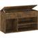 vidaXL Engineered Wood Bench Smoked Oak Shoe Rack 80x45cm