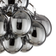 By Rydéns Gross Smoke Gray Ceiling Flush Light ∅ 30cm