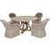 Brafab Paulina - Beige/Beige Garden Dining Chair