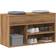 vidaXL Skobänk Artisan Ek 80 x 30 x 45 cm Skoställ 80x45cm