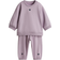 H&M Baby 2-Delt Sweatshirtsæt - Lilla/Hjerte