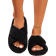 Shein Women's Cross Strap Slippers - Black