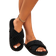 Shein Women's Cross Strap Slippers - Black