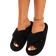 Shein Women's Cross Strap Slippers - Black