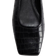 H&M Square-Toe Ballet Flats - Black/Crocodile Pattern