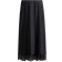 H&M Lace-Trimmed Satin Skirt - Black