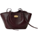 Gina Tricot Faux Leather Small Tote Bag Strap Clutch - Burgundy
