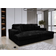 Luxury Life Giovanni Luxe Black Sofa 235cm 3 Seater