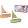 Eichhorn Floating Wooden Boats 2pcs