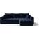 Fun-Möbel Ecksofa Schlafsofa Camila Stoff Monolith Dunkelblau Sofa 280cm 4-Sitzer