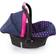 Bayer Deluxe Car Seat with Cannopy Hood & Unicorn Design