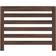 vidaXL Radiatorskjuler 104x20x82 cm Konstrueret Træ Brun Egetræ