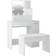 vidaXL 3114115 White Dressing Table 35x86.5cm 2pcs