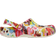Crocs Classic Painted Floral Clogs - Chalk