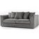 Furnishings For Less UK Luxor Jumbo Cord Grey Sofa 212cm 3 Seater
