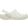 Crocs Classic Floral Cut-Out Clog - Chalk