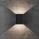 Nordlux Fold 10 Black Wall Flush Light 10.5cm
