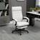 Vinsetto High-Back Cream White Office Chair 114cm