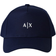Armani Exchange Visor Cap with Logo - Navy Blue
