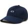 Armani Exchange Visor Cap with Logo - Navy Blue