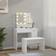 vidaXL 3114119 Glossy White Dressing Table 35x86.5cm 2pcs