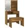 vidaXL 3114112 Smoked Oak Dressing Table 40x74.5cm 2pcs