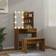 vidaXL 3114112 Smoked Oak Dressing Table 40x74.5cm 2pcs