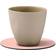 Lind DNA Cloud Circle Reversible Pink-Light Grey Coaster 10cm