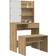 vidaXL 3329184 Artisan Oak Dressing Table 40x74.5cm 2pcs