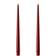 Deluxe Homeart Real Flame Red LED Candle 28cm 2pcs