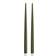 Deluxe Homeart Real Flame Olive Green LED Candle 38cm 2pcs