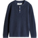 H&M Waffle Knit Henley Jumper - Dark Blue (1238181008)