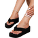 Shein Women's Stylish Slipper Sandals - Black