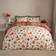 OHS Autumnal Novelty Checked Reversible Duvet Cover Multicolour, White (200x200cm)